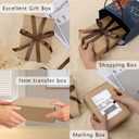 BIOBROWN 7x5x2" Small Shipping Boxes 50 Pack, Corrugated Cardboard Mailer Boxes Bulk for Packaging Small Business Mailing Gift, Kraft Brown
