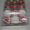 Christmas Ball Hanging decorations3.14 inch, 12 Pieces of shatterproof Christmas Tree Decoration Balls Set, Suitable for Party Floral Christmas Tree Decoration (3.14 inches 12 Balls)