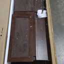 IDEALHOUSE Brown 4 Drawer Dresser for Bedroom, Farmhouse Tall Chest of Drawers with Metal Handles, Rustic Wooden Dresser for Living Room, Hallway