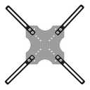 VESA Extension Mount Adapter Kit for Screens 32 to 55 inch LCD LED TV, TV Wall Mount Adapter Bracket Upgrade Mounting Holes up to 400x400mm, Hardware Included