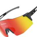 suoso Sports Cycling Sunglasses for Men: Lightweight UV Protection Polarized Sun Glasses for Youth Baseball Softball Running