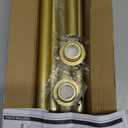 Mcrbeay Shower Curtain Rod, 1" Diameter Heavy Duty Tension Shower Rod, Non Slip Adjustable 28-74 inch No Drilling Shower Curtain Rods Spring Tension For Bathroom, Shower Stall, No Rust, Chrome Gold
