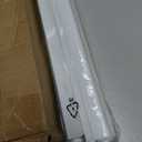 LazBlinds No Drill Zebra Blinds for Windows 46" W x 48" H, White