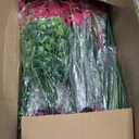 Yastouay 24 Bundles Artificial Flowers for Outdoors, UV Resistant Artificial Outdoor Flowers No Fade Fake Outdoor Flowers Plants for Garden Porch Window Box Pot Planters Decor (Fuchsia+Rose Red)