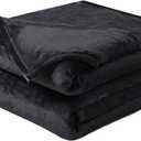 Soft Blanket California King Warm Fuzzy Microplush Lightweight Thermal Fleece Blankets for Couch Bed Sofa,102X108Inch,Black