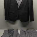 Men's 3 Pieces Suit Elegant Solid One Button Slim Fit Single Breasted Blazer Vest & Pants Set Party Business, XS