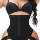 Butt Lifting Shapewear Tummy Control Butt Lifter Panties Tummy Trainer Butt Lift Body Shaper Waist Trainer Underwear (Medium, Black)