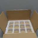 Glass Food Storage Jars Square 4oz, 12 Pack Glass Jars With Bamboo Lids, Kitchen Storage Containers For Spice, Candy, Cookie, Storage For Pantry Organizers