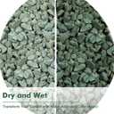 11 lbs Succulent and Cactus Bonsai Pebbles, 6-9mm Decorative Landscaping Stones Natural Garden Gravel Rocks for Indoor Outdoor Plants Aquariums DIY, and Gardening Top Dressing, Green Zeolite