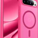 SPIDERCASE Magnetic for Google Pixel 10/Pixel 10 Pro Case, Military Grade Drop Protection Slim Translucent Matte Shockproof Anti-Fingerprint Phone Case for Pixel 10/10 Pro, Hot Pink