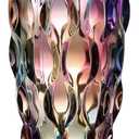 9.5" High Thickened Colorful Glass Flower Vase for Home Decor, Dining Wedding Table Office Holiday Party Centerpiece Decoration