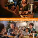 Cordless Table Lamps Set of 2,Lava lamp,Bubble stem,Water Droplet stem,Crystal Effect,5000mAh Battery Operated, 3 Color Stepless Dimming Up, for Restaurant/Bedroom/Bars/Outdoor Party/Camping/Coffee (Gold brown-2Pack)