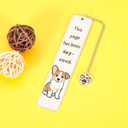 Valentines Dog Bookmark for Women, Book Marks for Reading Kids, Funny Dog Gifts for Friends, Birthday Back to School Gifts for Dog Lovers, Bookish Gifts for Book Club,