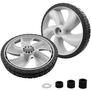 HQPASFY 490-324-0002 Rear Wheels 12 Inch Rear Wheels Replacement 12x1.75" Plastic Wheel, 2 Pack