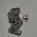 ANOGOL Wig Cap+ Long Mixed Grey Wavy Wig Women Middlepart Wigs Salt and Pepper Hair for Horror Movie Cosplay Womens Grey White Hair for Halloween Costume Party Outfit