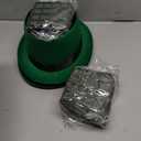 Medoore 2 Pack St. Patrick's Day Hat Vase Table Centerpiece Green High Top Hat Pot with Flower Mud Box Plant Pots Flower Arrangement Container for St. Patrick's Day Table Home Party Decor