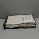 100% Blackout Shield Linen Blackout Curtains for Bedroom 96 Inches Long, Back Tab/Rod Pocket Living Room Drapes, Thermal Insulated Blackout Curtains 2 Panels Set, 50" W x 96" L,Cream