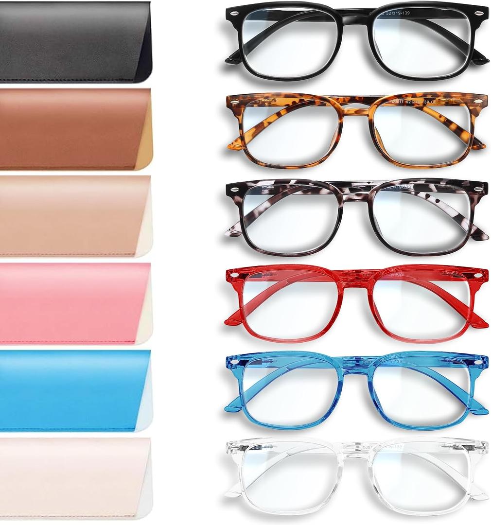 NOVIVON Reading Glasses for Women, Reading Glasses Men, Blue Light Blocking Readers, Computer eye glasses, Cheaters, +2.5