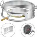 onlyfire Stainless Steel Pizza Ring Kit Pizza Oven Kit for Weber 22-Inch Kettle Grills - Include Pizza Stone and Aluminum Peel