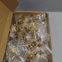 Ravinte 30 Pack 1-1/4" Cabinet Handles Brushed Brass Kitchen Knobs Dresser Drawer Pulls Gold Round Door Knobs Cabinet Hardware