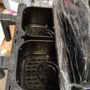 Ludatido Dual Air Fryer with 2 Independent Baskets, 9QT (2x4.5QT) 2200W Double Air Fryer for Family, Sync & Match Cooking