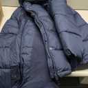 Amazon Essentials Women's Heavyweight Quilted Long-Sleeve Hooded Puffer Coat (3X, Navy)