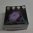 Bluetooth Party Lights, 36LED Party Light with IR Remote, DJ Lights with Music Sound Activated, Timed Floodlight with Fan Suitable for Family Parties, Music Studio, 2 Packs