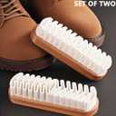 2 x 2Pcs Suede Brush for Shoes Nubuck Brush Suede Eraser Suede Shoe Brush Suede Shoe Cleaner