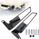 Motorcycle Mirrors Universal 10MM and 8MM Stealth Mirrors Motorcycle Wind Wing Side Mirror Rotating Rear View Mirror Compatible with Duke 390 250 Yamaha MT-07 Kawasaki Z400 Z650 Z900 Z1000 etc