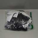 MitoVilla No Hooks Needed Black Ombre Waffle Shower Curtain Liner Set, Modern Waffle Weave Heavy Duty Fabric Cloth Shower Curtain with Snap-in Liner for Luxury Neutral Hotel Spa Bathroom Decor (72"W x 74"L (Pack of 1))