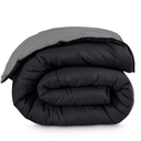 Bare Home Twin/Twin Extra Long Comforter - Reversible Colors - Goose Down Alternative - Ultra-Soft - Premium 1800 Series - All Season Warmth - Bedding Comforter (Twin/Twin XL, Black/Grey)