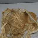 LONAI Clip in hair extensions 6PCS Straight 24" Hair Extensions for WomenHeat Resistant Synthetic Hairpiece-Dark Blonde with Highlights