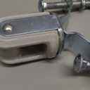 Wire Holder, Porcelain Insulator with Adjustable Bracket - Heavy Duty Galvanized Steel for Utility Pole Cable Management - Fits Poles from 1-1/4 inches to 3 inches