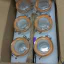 Flrolove 8 oz Small Airtight Glass Jars with Lids,Glass Food Storage Canisters with Lids, Mini Airtight Storage Container for Kitchen Canning, Spice, Honey, Nuts, Snacks, Flour, Set of 6