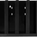 Portion Cup and Lid Organizer Fits 2-3" Cups and Lids with Removable Dividers for Kitchen, Restaurant, and Fast Food, Plastic, 10 x 11.5 x 3.75 Inches, Black