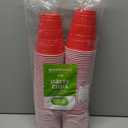 Amazon Basics Disposable Red Plastic Party Cups, BPA-Free, 18oz, for Birthdays, BBQs and Events, 120 Count