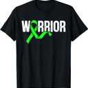 Warrior Non-Hodgkin Lymphoma Awareness Supporter T-Shirt, S Black