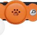 GPS Tracker for Dogs, Pet Tracking Smart Collar, No Monthly Charge, IP67 Waterproof Dog Collar, GPS Tracker Collar for Dogs, Adjustable Size, S/M/L Dog GPS Tracker Collar with Dog Locator Orange One