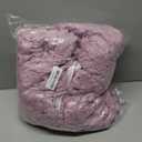 Honeydak Ribbed Rabbit Fur Stuffed Animal Storage Bean Bag Chair Cover (No Filler) Comfy Bean Bag Cover Without Filling or Home Bedroom Decor Organizing Plush Doll Textile Holder(Purple,L)