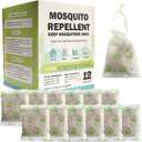 Mosquito Repellent Outdoor Patio - Mosquito Repellent Outdoor Powerful Indoor & Outdoor Protection - Mosquito Deterrent for Yard Camping 12 Pack, Green 0709