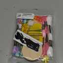 Mini Darning Loom Kit, Mushroom Knit Patch Kit, PatchMaker Mending Tool with 12 Colors Yarn, 11 Hooks, Weaving Loom for Socks, Jeans & Sweaters, Clothes Repair, Fixing Kit for Beginners（Yellow Set）