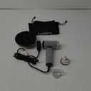 Dual Voltage Hair Dryer, High-Speed Ionic Blow Dryer for Fast Drying, Travel Compact Hair Blow Dryer with Magnetic Curly Diffuser for Home, Portable Hairdryer International 110-240V (Black)