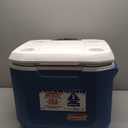 Coleman Xtreme 50qt Rolling Cooler with Wheels, Extra-Walled Insulation Keeps Ice up to 5 Days, Portable Wheeled Hard Chiller (Multi)