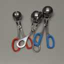 3 Pcs Stainless Steel Meat Ballers, AIFUDA Nonstick Meatball Scoop Ball Maker Ice Tongs for Cake Pop, Ice Cream Scoop, Fruit, Cookie Dough, Melon