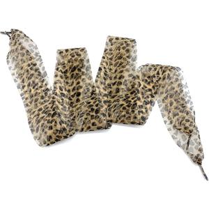 3 x "N/A" Fashion Leopard Shoe Laces, Soft Satin Ribbon Shoelaces for Casual Shoes Shoestring for Women Girls 4CM Wide 1 Pair