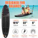 Inflatable Paddle Board, Stand Up Paddleboard with SUP Camera Seat, Wide Stance, Blow Up Paddle Board, ISUP Backpack, Pump, 3 Fins, 17.4lbs Ultra-Light Paddle Boards for Adults & Youth