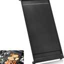 UPGRADED WB31X24738 Griddle Replacement for GE Appliance Gas Range Center Griddle,9 19.5 inch Griddle Compatible with GE Stove Parts, Cast Iron with Food Grade Nonstick Griddle Cooktop Plate Flat