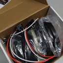4pcs 4" inch Round Halo Red 64 LEDs Trailer Trucks Stop Brake Turn Signal Running Tail Lights PatentPending w/Rubber Grommet Recessed Mount Waterproof IP67 For Van/UTV/RV, DC 12V