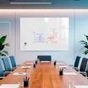 MaxGear Dry Erase Board with Paper Adhesive Magnetic White Board Sticker, 36x24 Easy to Write and Clean Magnetic Board for Office, Home, with Marker, Eraser