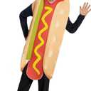 Spooktacular Creations Hot Dogs Costume Kids, Unisex Food Themed Costume for Child Teens Halloween Dress up Cosplay Party, Large